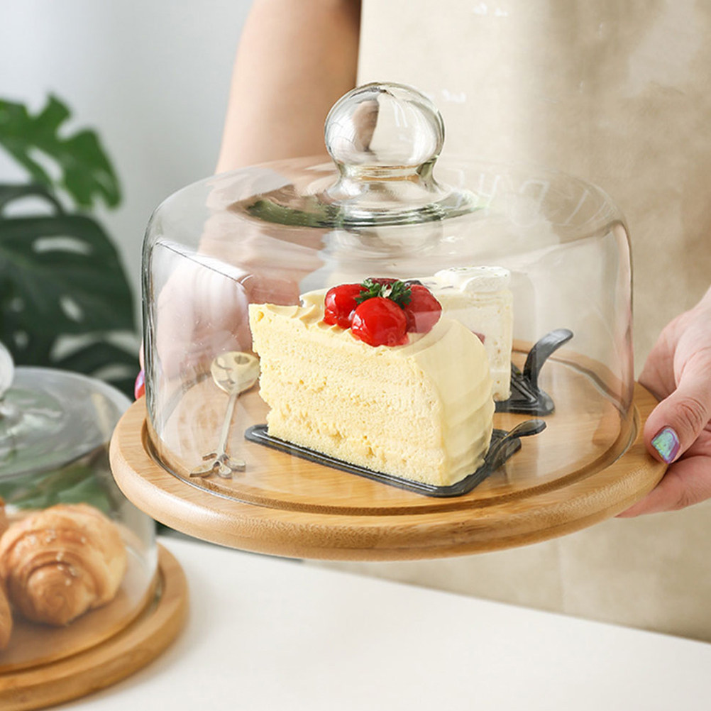 21Cm Clear Glass Cake Dome Cov - огляд і ціна Plastic Dome Clear