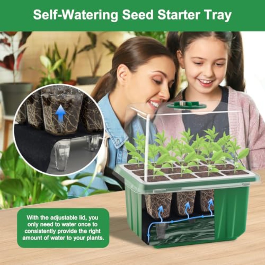 Seed Starter Tray with Light 6 - огляд і ціна Humidity Dome Kit