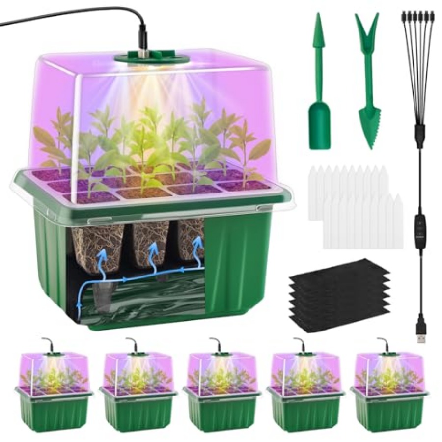 Seed Starter Tray with Light,  - огляд і ціна Humidity Dome Kit