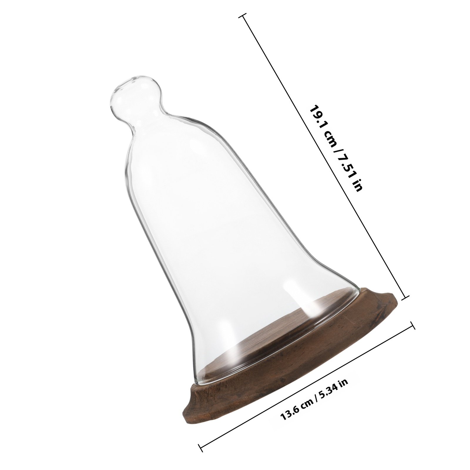 Glass Dome Display Cover High  - огляд і ціна Plastic Dome Clear