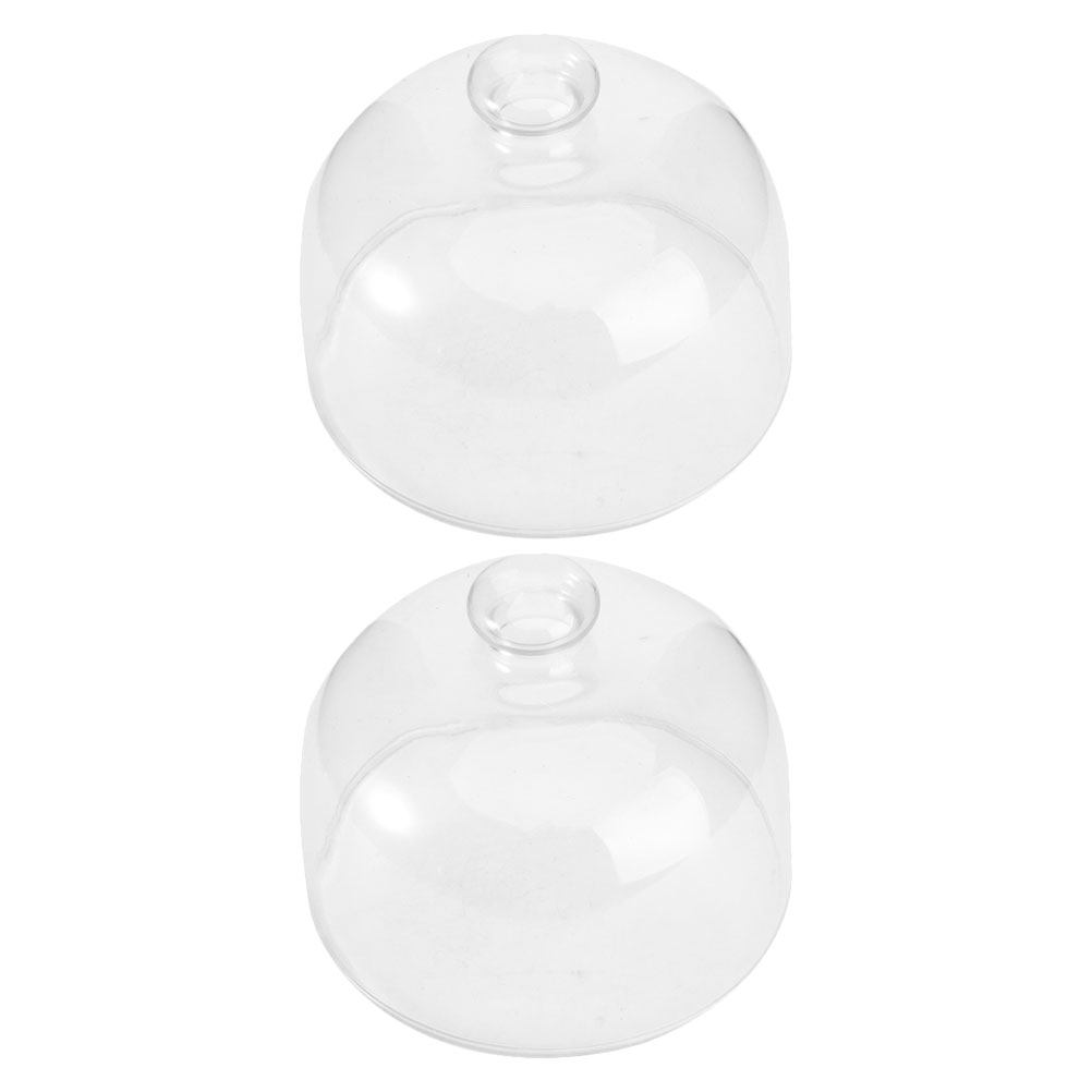 2Pcs Transparent Glass Cake Do - огляд і ціна Plastic Dome Clear