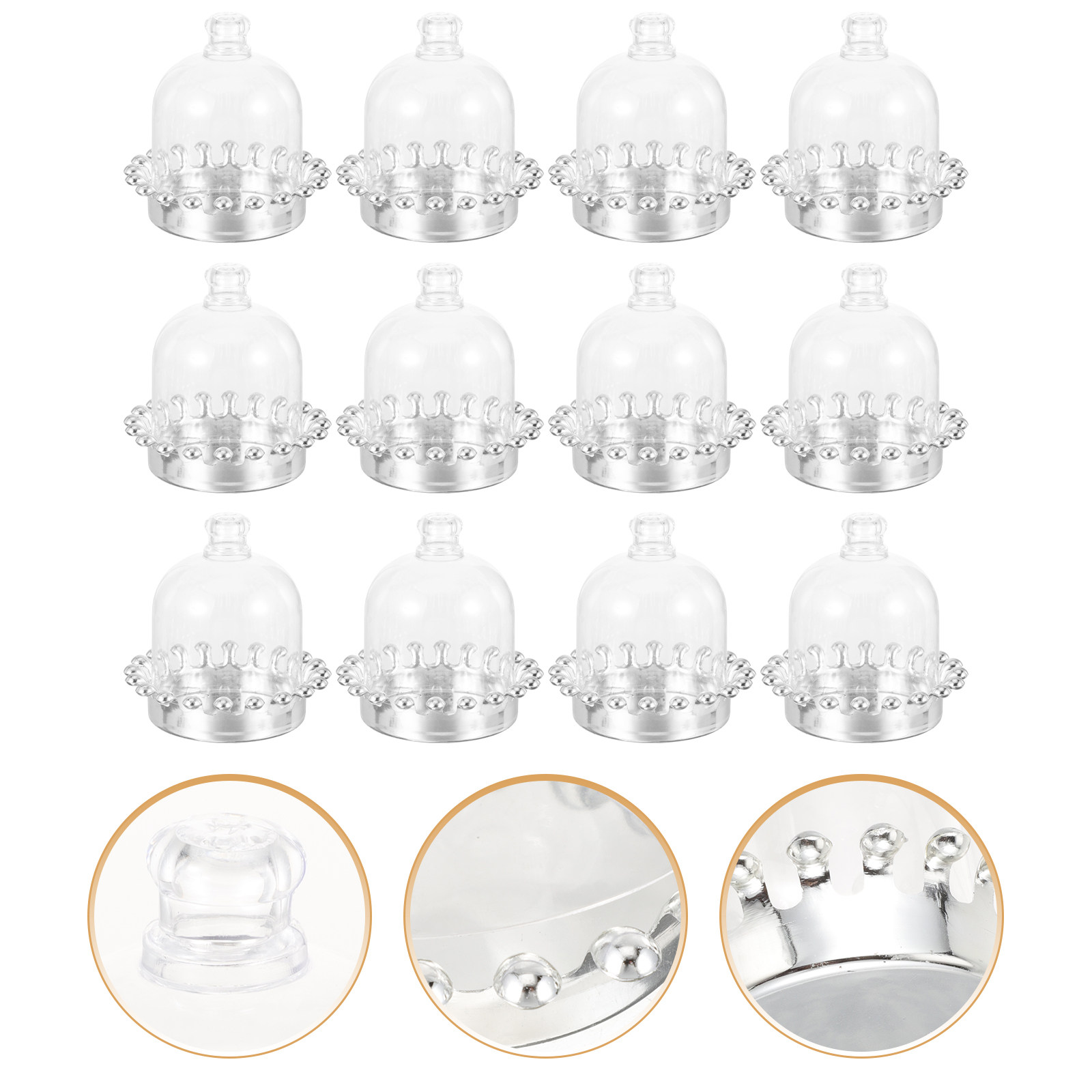 12Pcs Cake Stands Dome Cover T - огляд і ціна Plastic Dome Clear