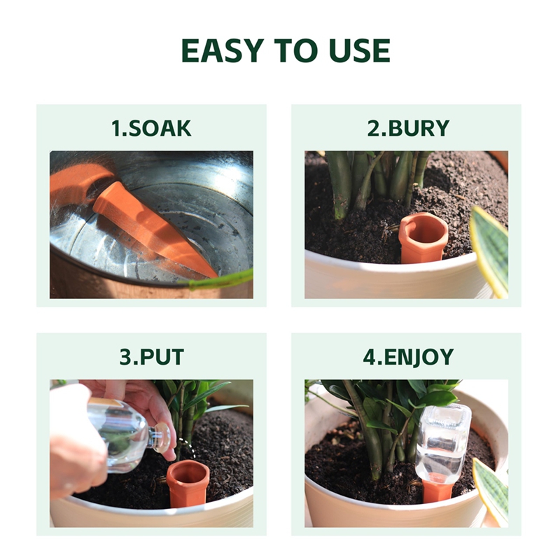 Terracotta Watering Spikes,Win - огляд і ціна Self Watering Insert