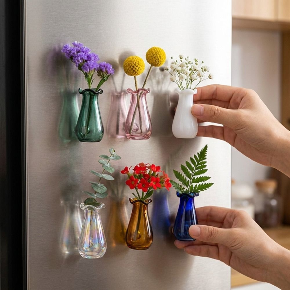 6Pcs DIY 3D Mini Vase Magnets  - огляд і ціна Propagation Station Vase