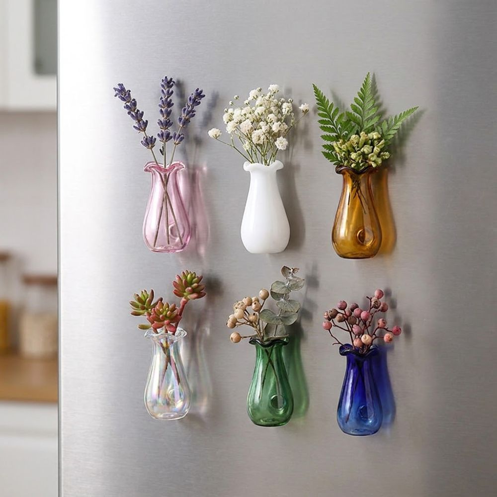 6Pcs DIY 3D Mini Vase Magnets  - огляд і ціна Propagation Station Vase